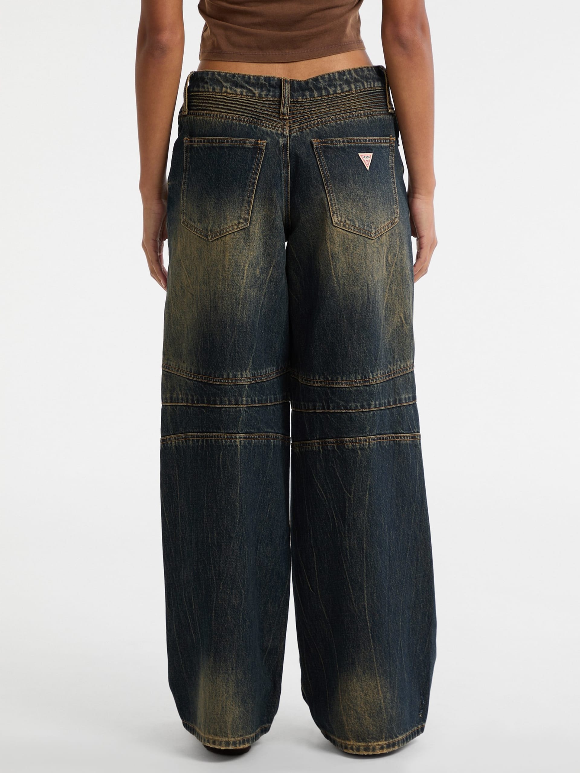 Calça jeans GUESS Originals Moto de perna larga