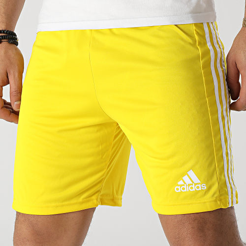 Short Jogging A Bandes GN5772 Jaune
