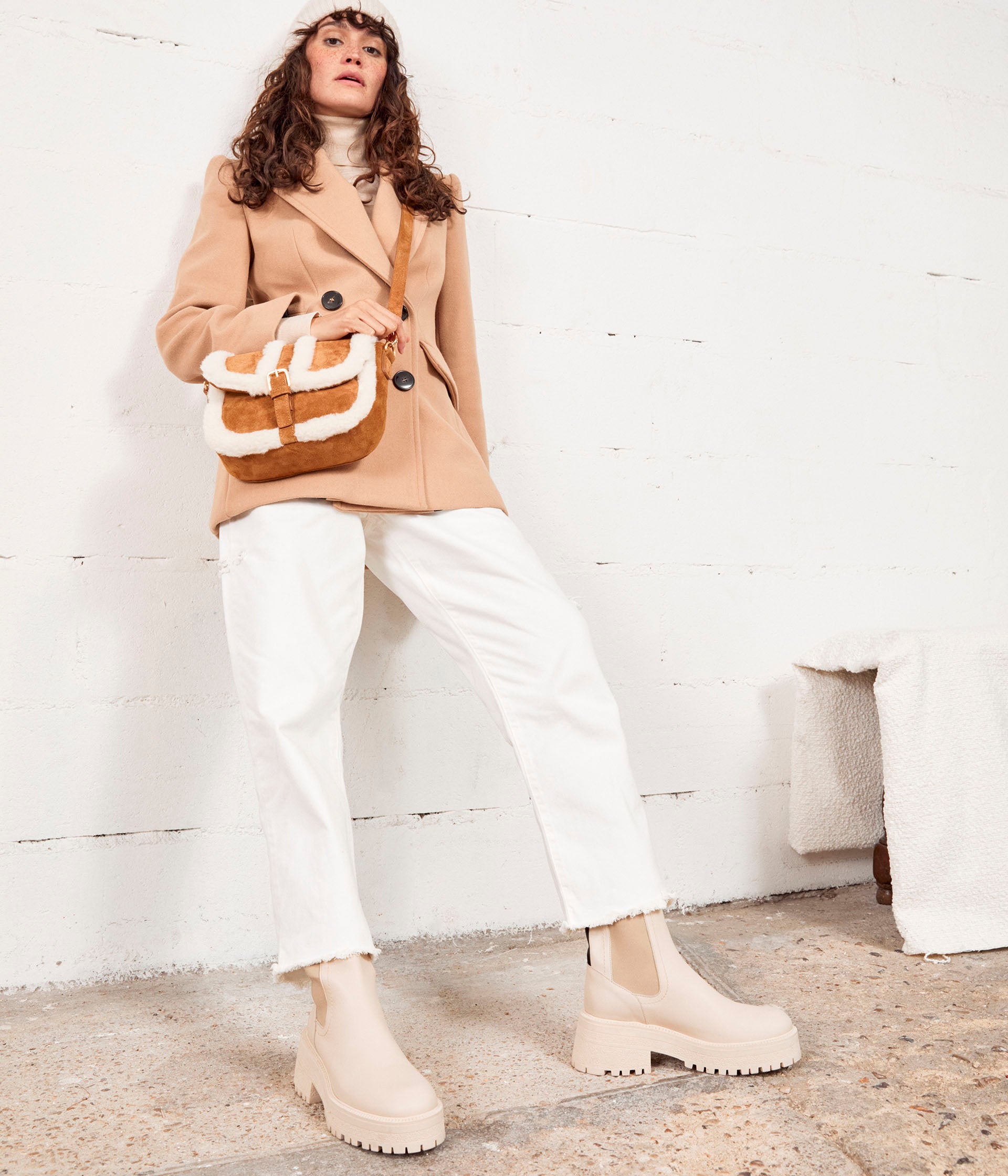 Boots beiges Olivia