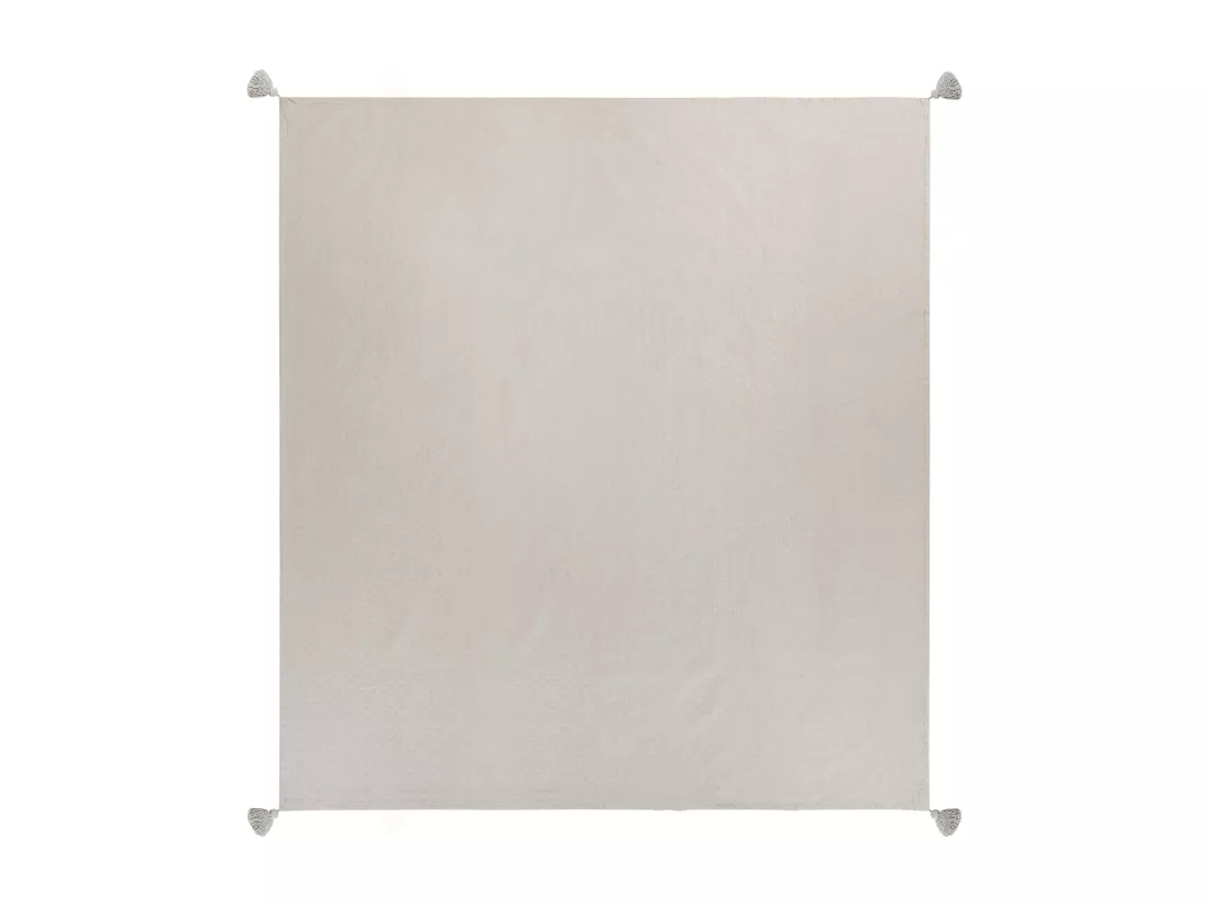 Couvre-lits LINDULA Coton 200 x 220 cm Taupe