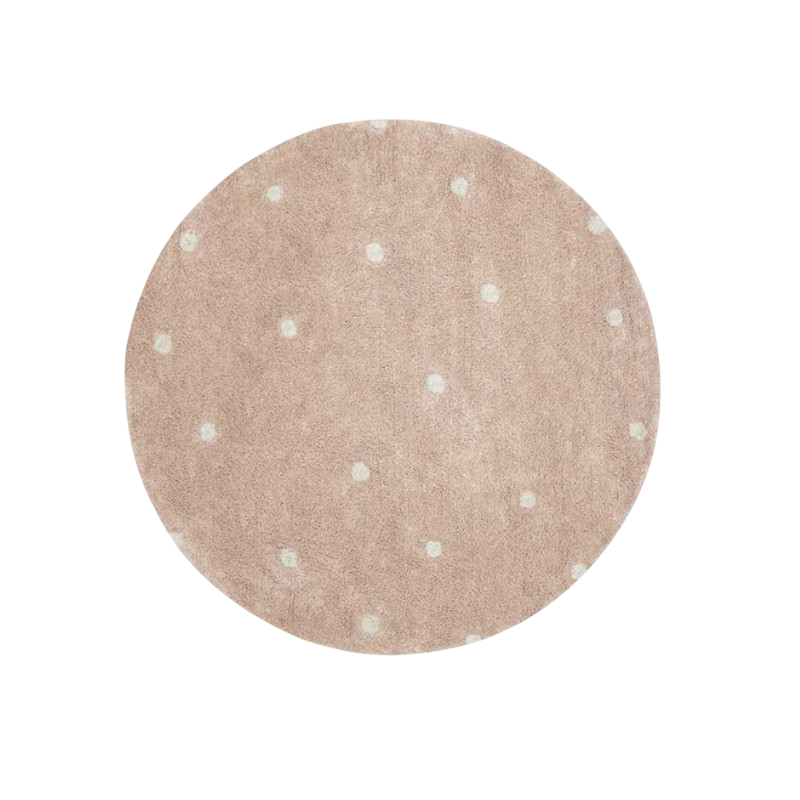 Teppich Round Dot Rose