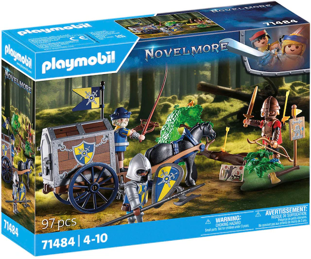Playmobil® Konstruktions-Spielset »Überfall auf Transportwagen (71484), Novelmore« Made in Europe