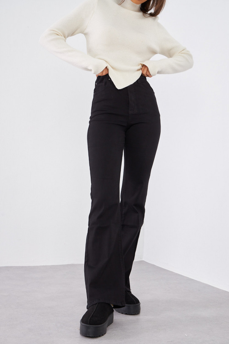 Jeans skinny flare noir