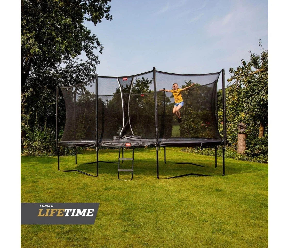 BERG - Grand Favorit 520 Trampolin + Comfort Sikkerhedsnet - Sort