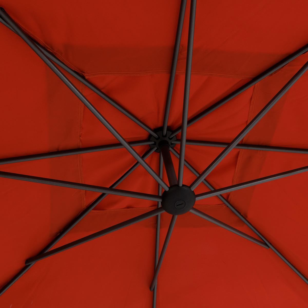 PARASOL DECENTRE 2.5X2.5M MANOA AMBRE