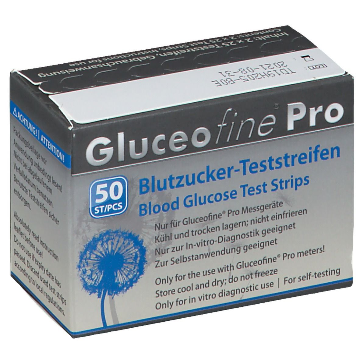 Gluceofine® Pro Blutzucker-Teststreifen