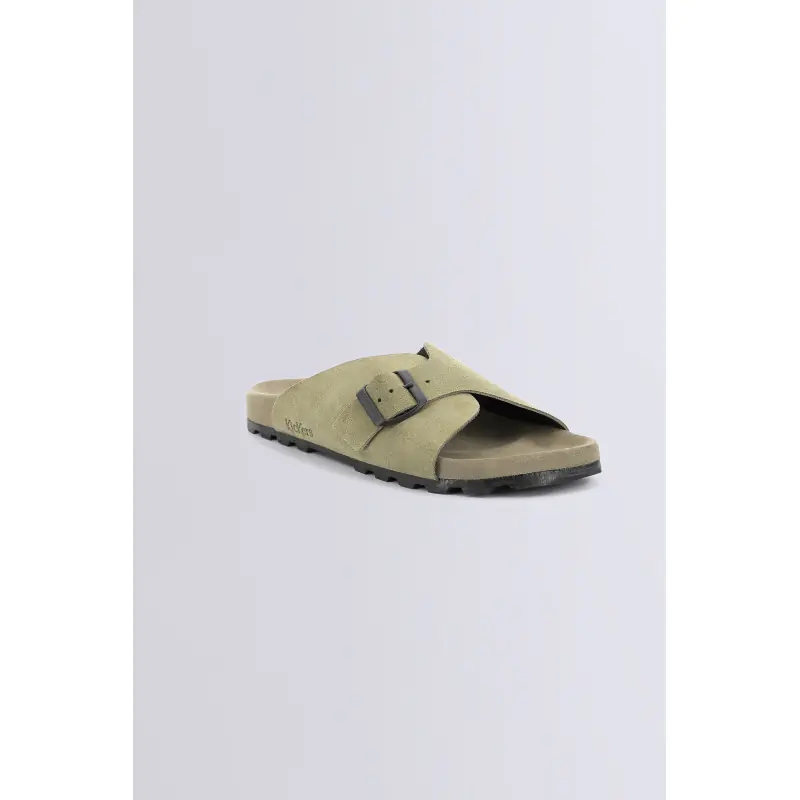 Kick esther Kaki MULES Cuir Femme