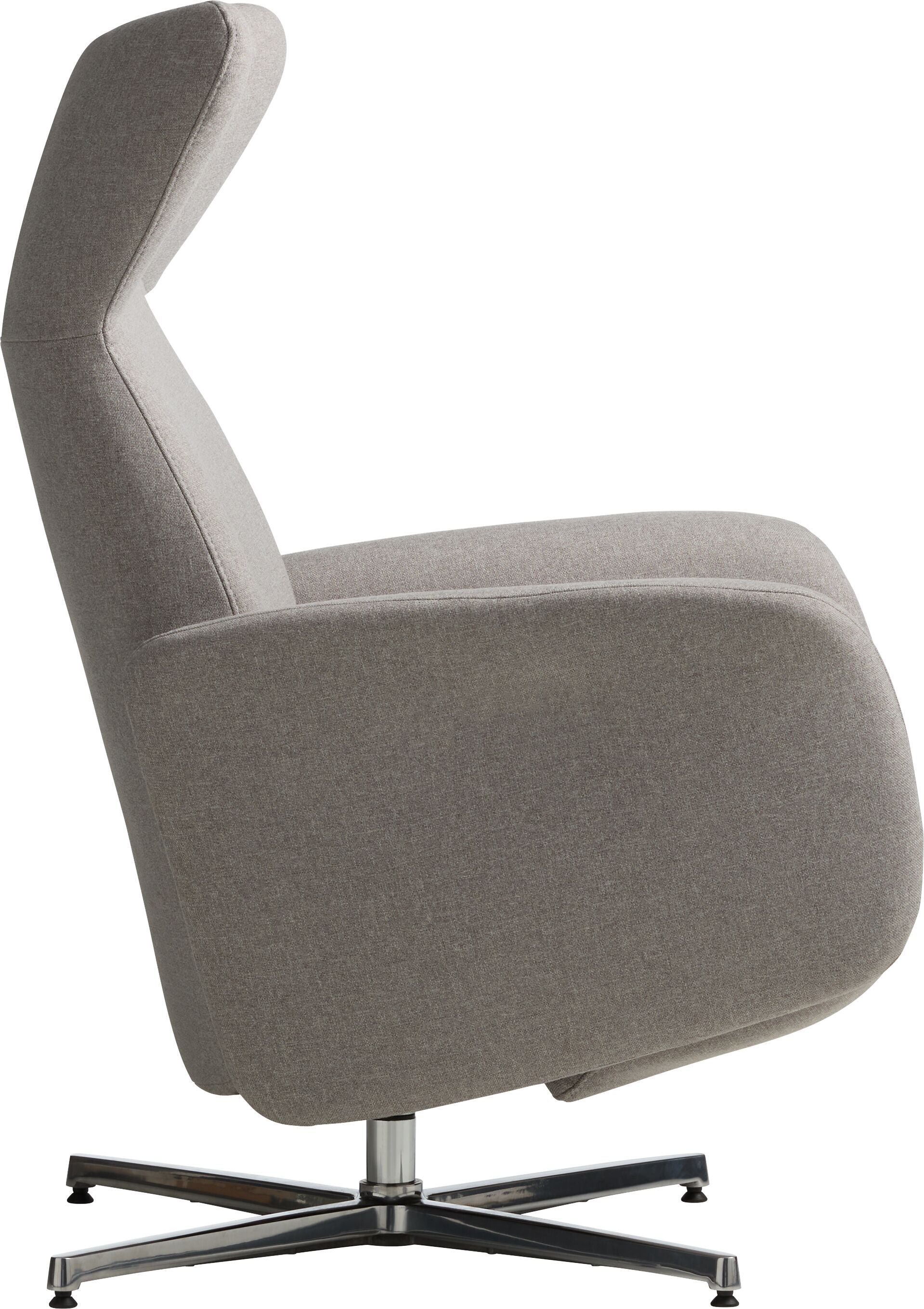 ASCAN Relaxsessel - Hellgrau / B: 76.0 cm x T: 78.0 cm x H: 114.0 cm