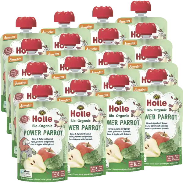 Power Parrot - Birne & Apfel mit Spinat ab dem 6. Monat