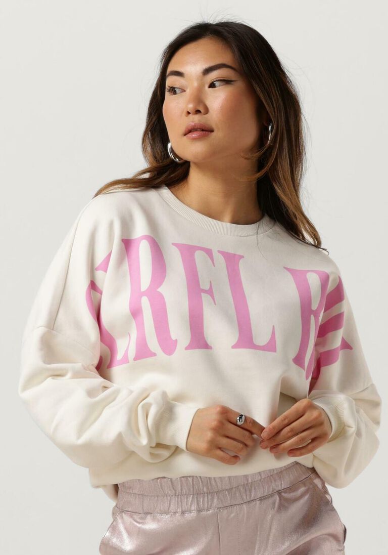 COLOURFUL REBEL witte colourful rebel sweater cr big dropped shoulder sweat