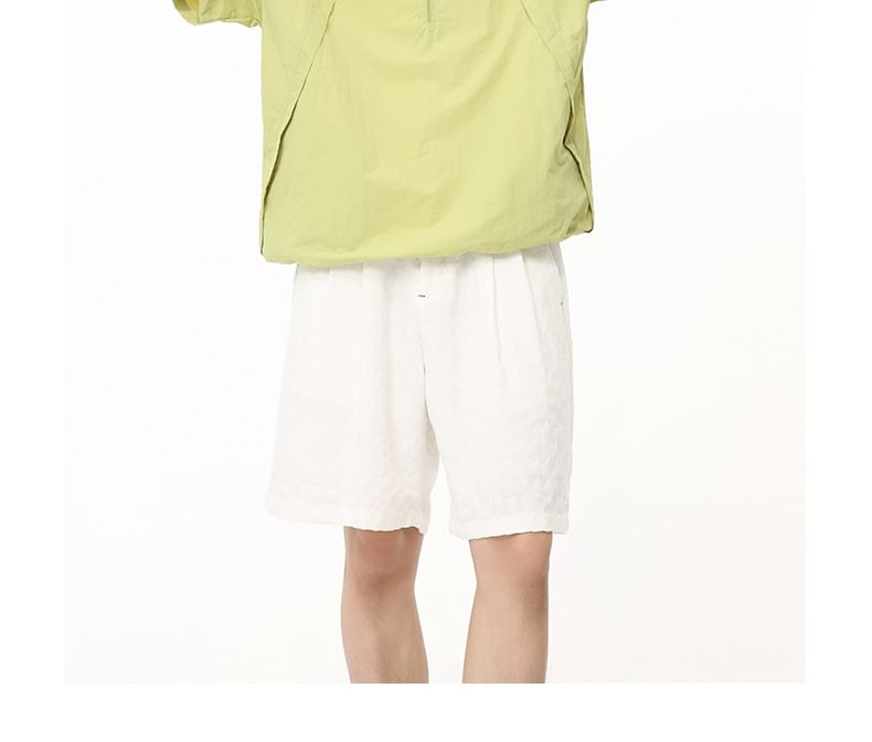 FAERIS - Geruite shorts met trekkoordtaille