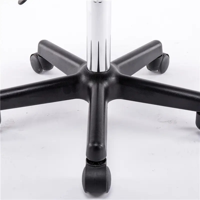 (45-60cm) Höhenverstellbarer Leder Sitz Hocker Drehbarer Arbeits Stuhl mit Rollen zum Nähen / Basteln
