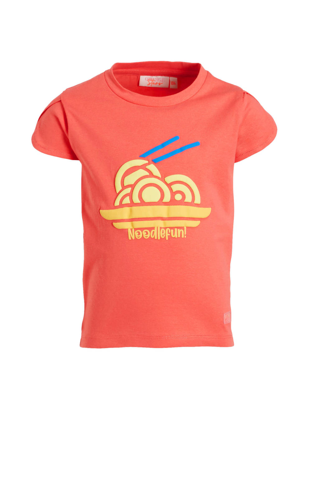 Orange Stars T-shirt Marina met printopdruk rood