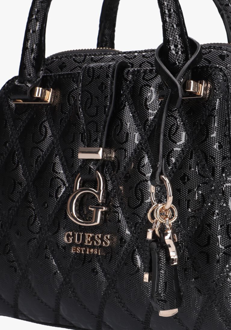 GUESS zwarte guess schoudertas adi small satchel