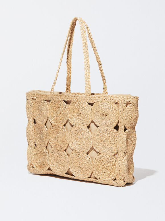 Sacola de compras de juta - Camelo