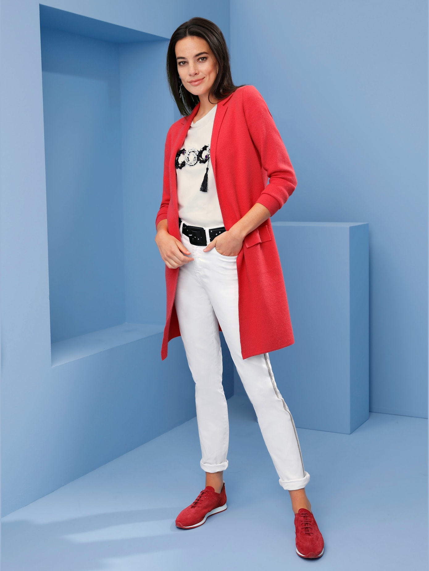 Manteau en tricot look tendance