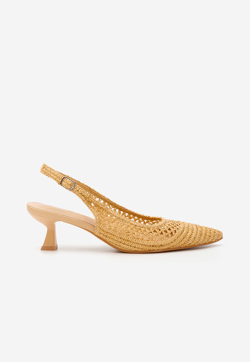 Chaussures à talon fin beige Deloise