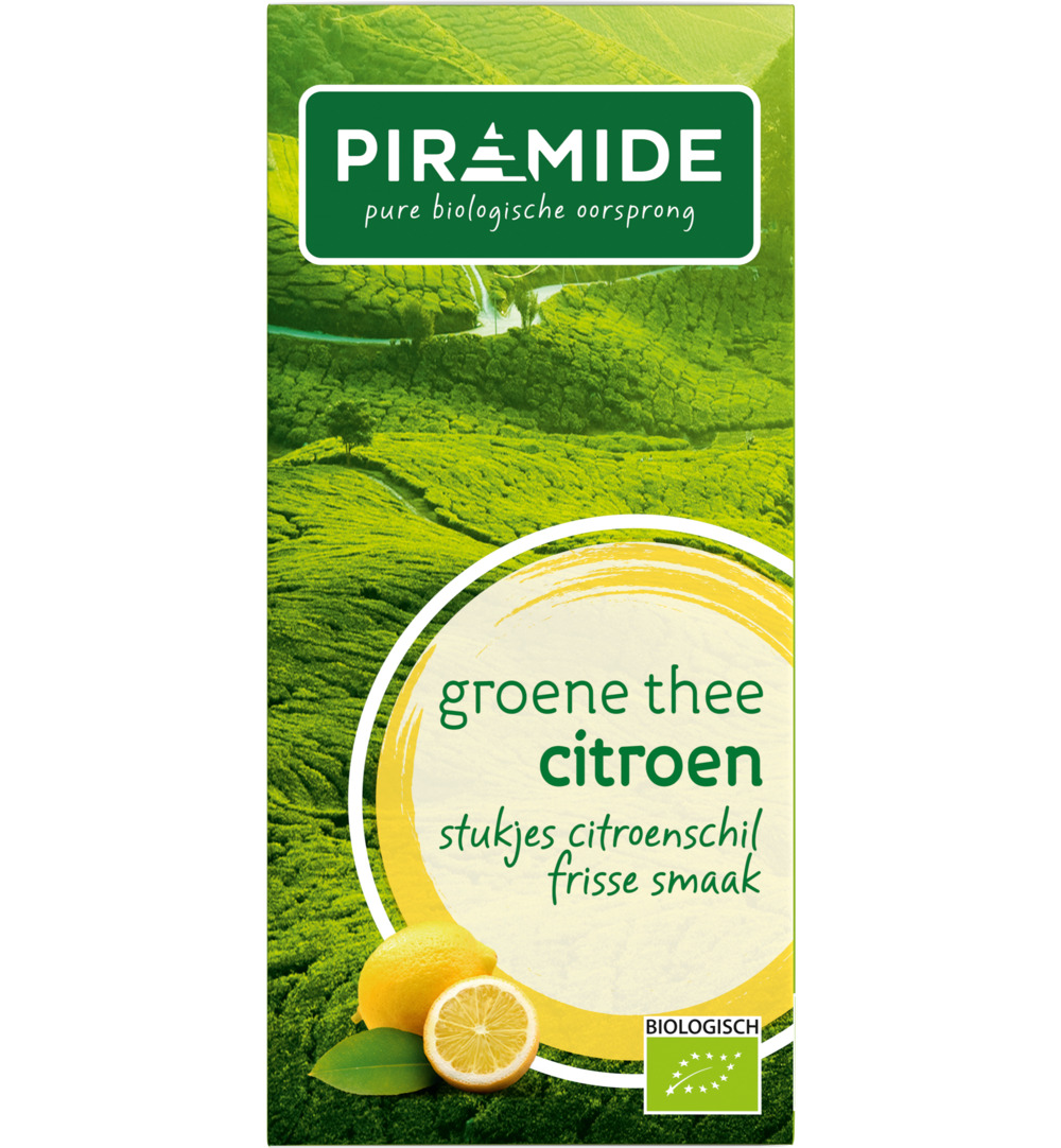 Piramidegroene Thee Met Citroen Eko Bio (20 stuks)
