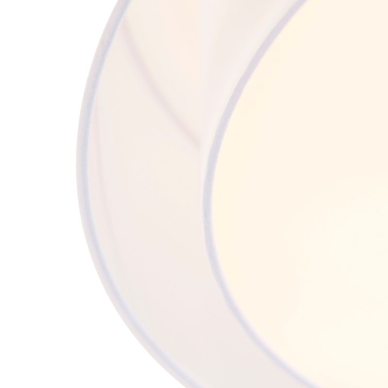Moderne plafonnière wit 50 cm 3-lichts - Drum Duo