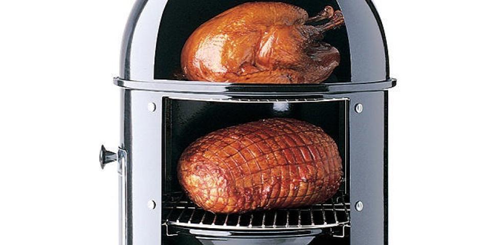 Weber Smoker Smokey Mountain Cooker Ø 47 cm Kompakter Doppeldecker-Räucherofen