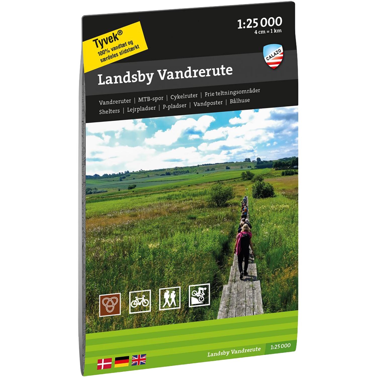 Calazo Landsby Vandrerute Vejle 1:25.000