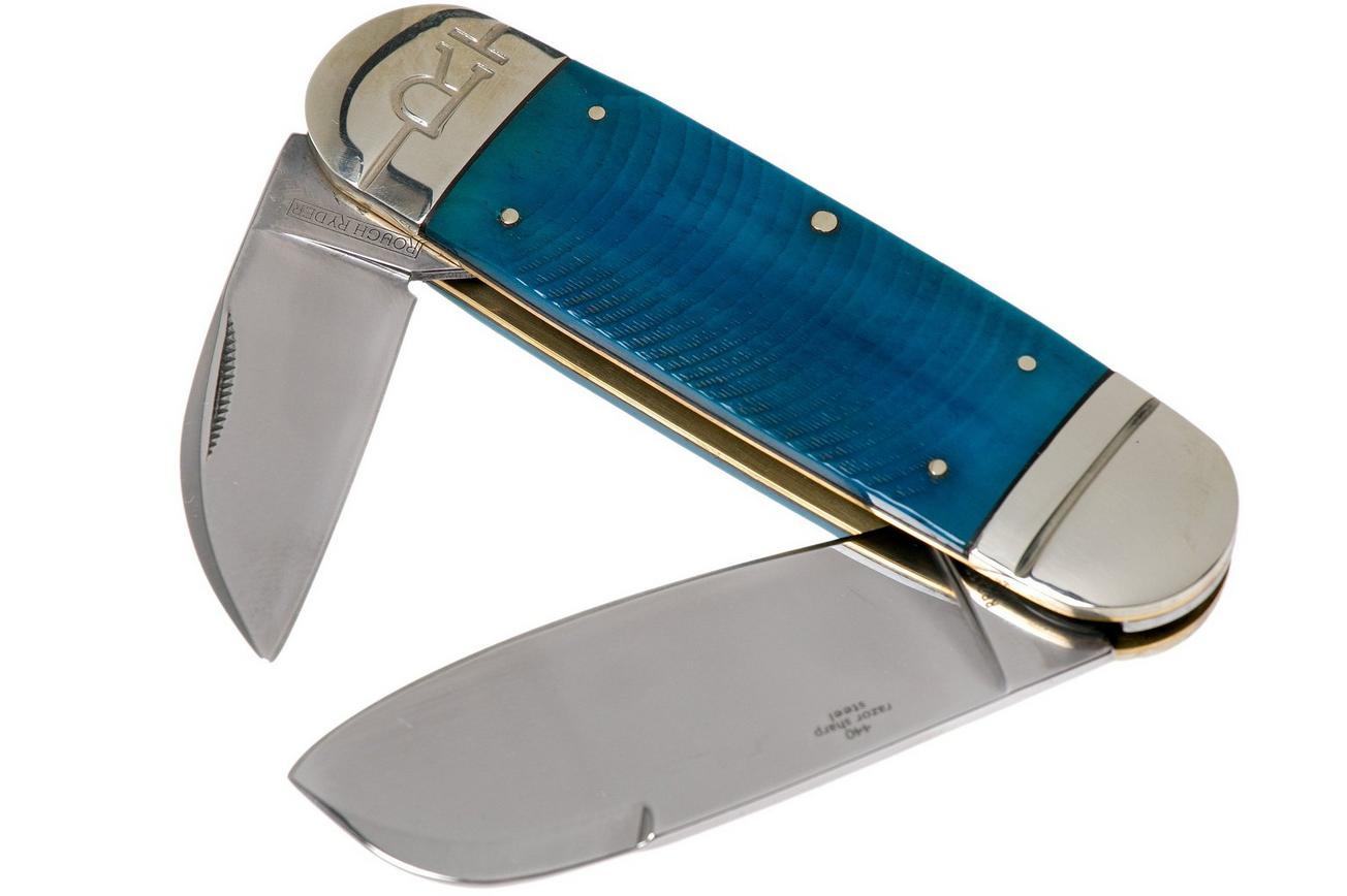 Rough Ryder Black & Blue Elephant Toe RR2113 zakmes