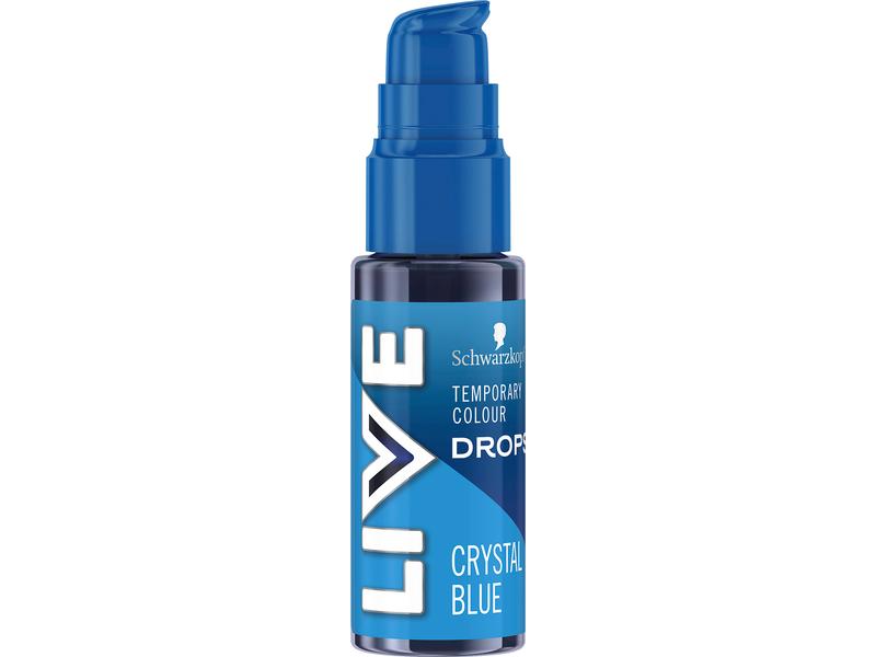 Schwarzkopf LIVE Haarcoloration Drops Crystal Blue Hochpigmentierte Haarfarbe