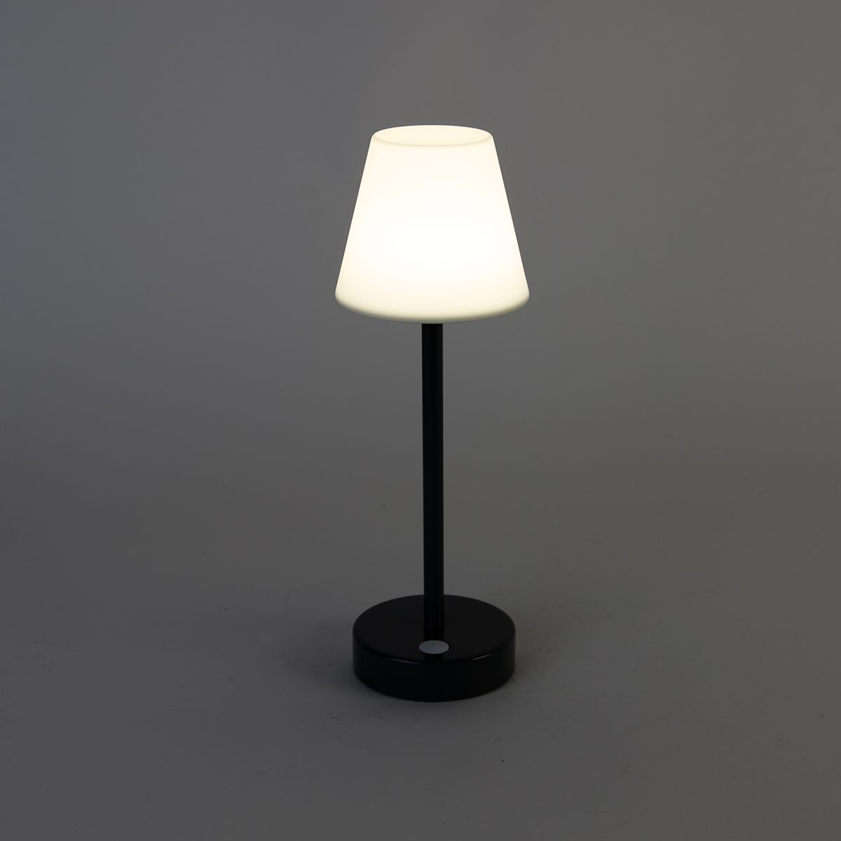 Tafellamp donkergrijs incl. LED oplaadbaar met touch dimmer - Renata