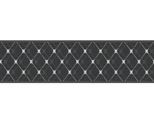 Zelfklevende rand 3842-25 Alleen Rand Geometrisch zwartgrijs 5 m x 17 cm