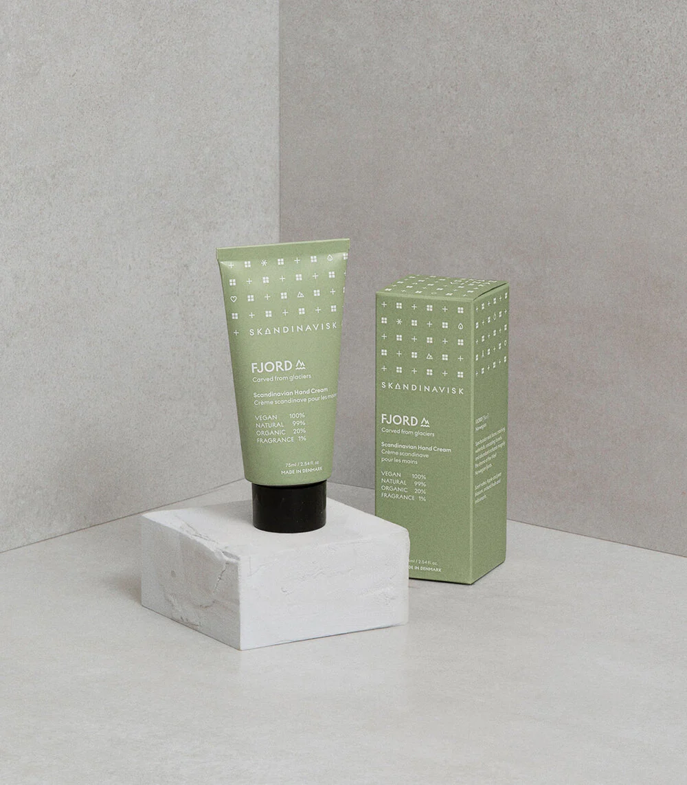 Skandinavisk  Fjord håndcreme, 75ml. - Fjord green