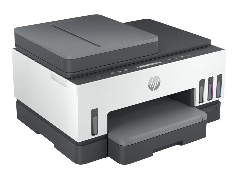 HP Smart Tank 7305 All-in-One - Multifunktionsprinter - farve - blækprinter - kan genopfyldes - Letter A (216 x 279 mm)/A4 (210 x 297 mm) (original) - A4/Legal (medie) - op til 13 spm (kopiering) - op til 15 spm (udskriver) - 250 ark - USB 2.0, LAN,