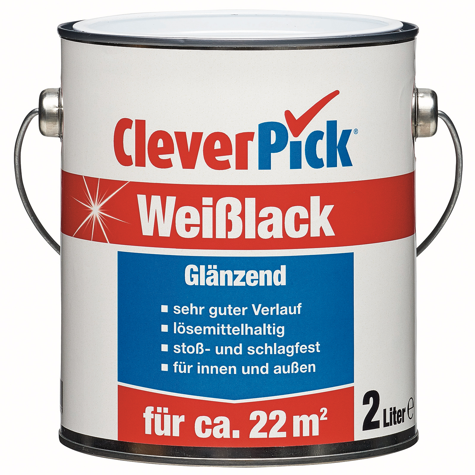 clever pick Weißlack - glänzend - 2 Liter