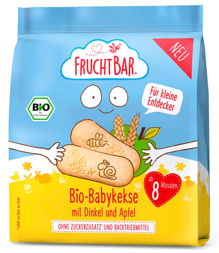 FruchtBar Bio Babykekse Dinkel Apfel