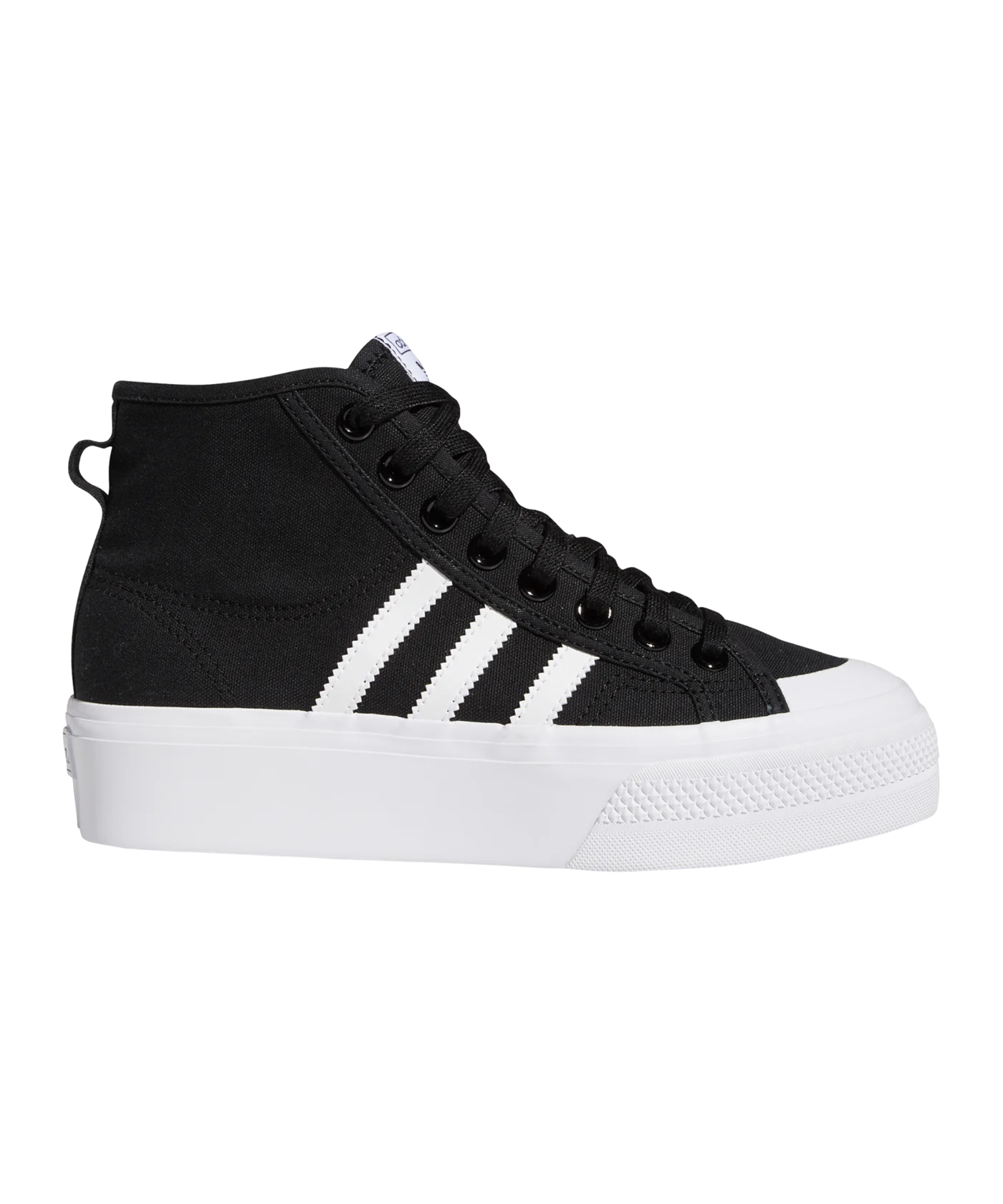 adidas Originals Nizza Plattform Mid Damen Schwarz