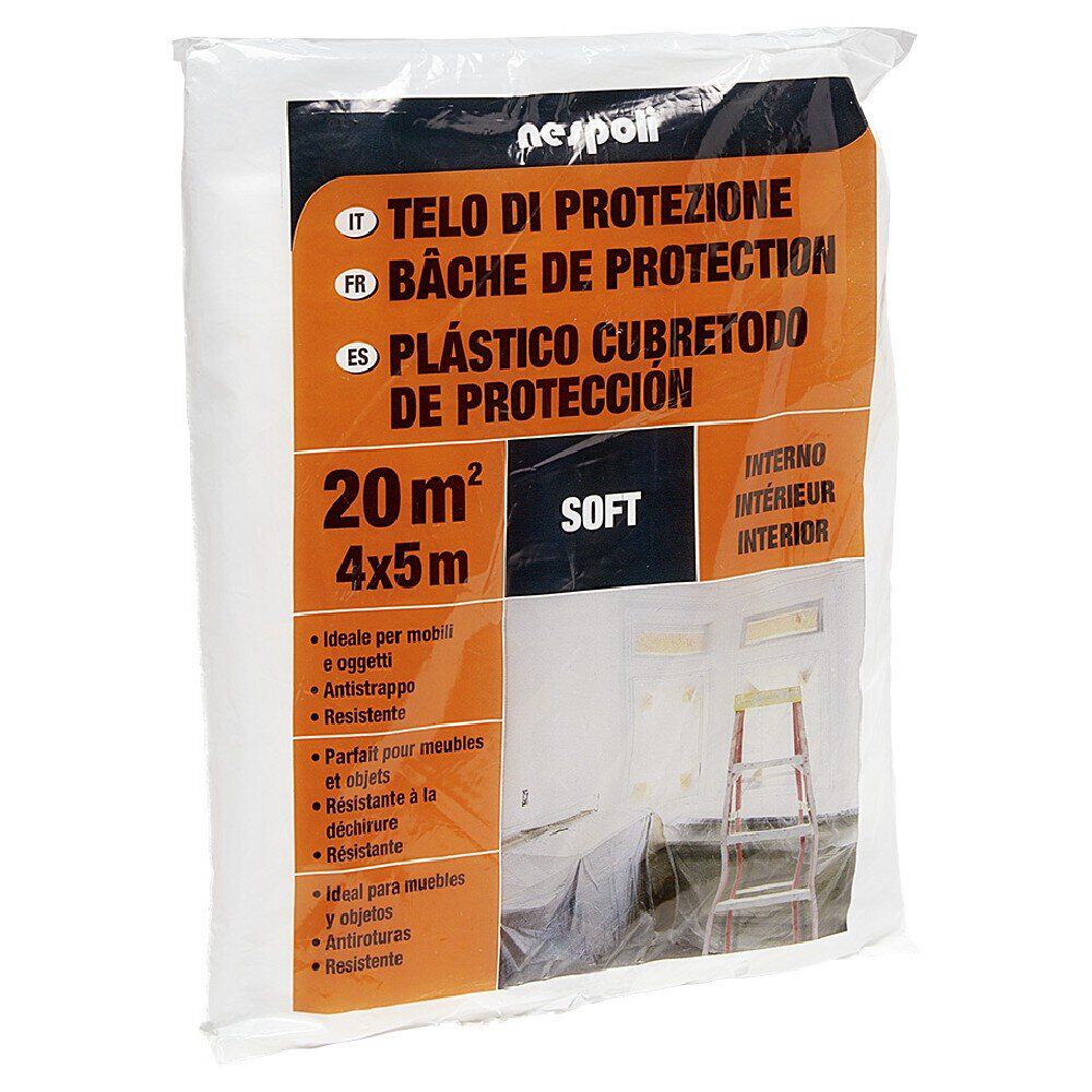 Bâche de protection peinture 20m²