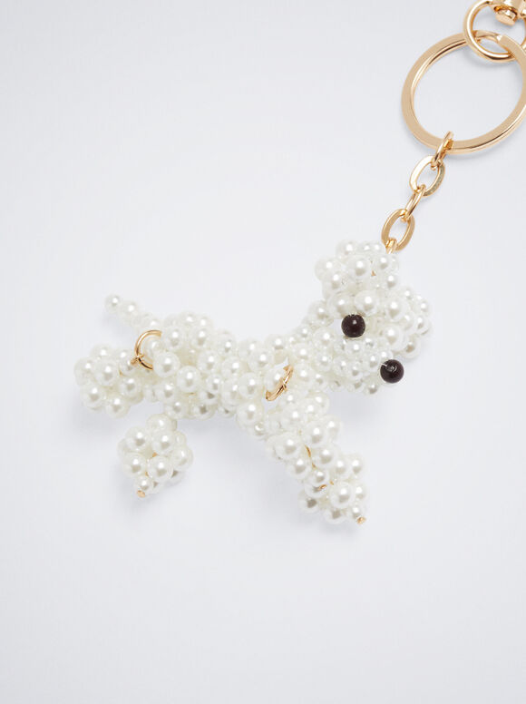 Chaveiro de cachorro - Branco
