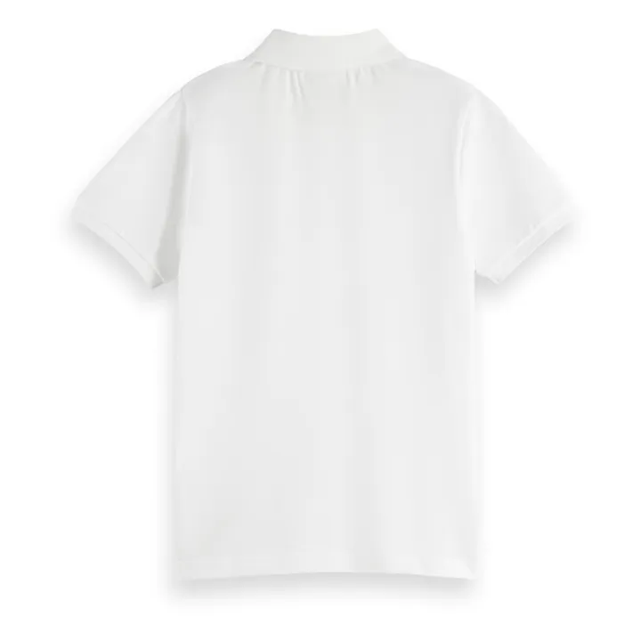 Scotch & Soda Polo Logo Brodé | Blanc