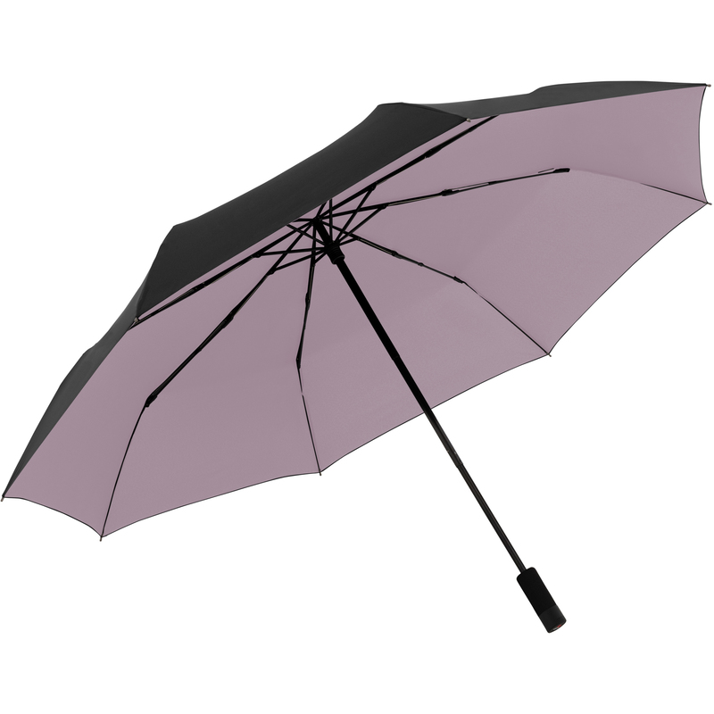 Knirps Regenschirm XXL Compact Heat Shield, schwarz/rosa