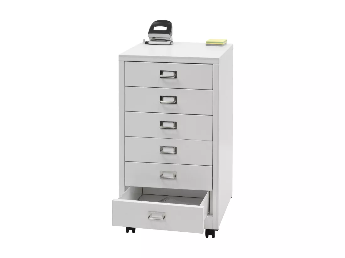 Caisson à roulettes MCW-L49, blanc