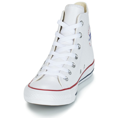 Converse - CHUCK TAYLOR ALL STAR LEATHER HI - Blanc