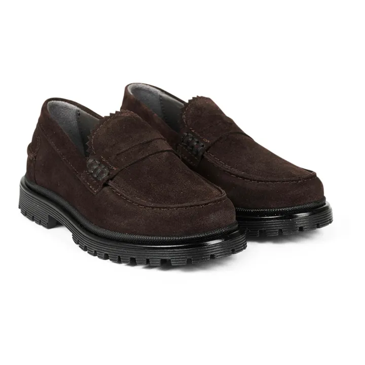 Angulus Mocassins Loafer Suede | Marron