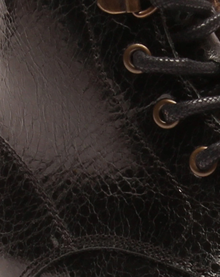 Schnür-Boots DAWN TEX gefüttert in schwarz