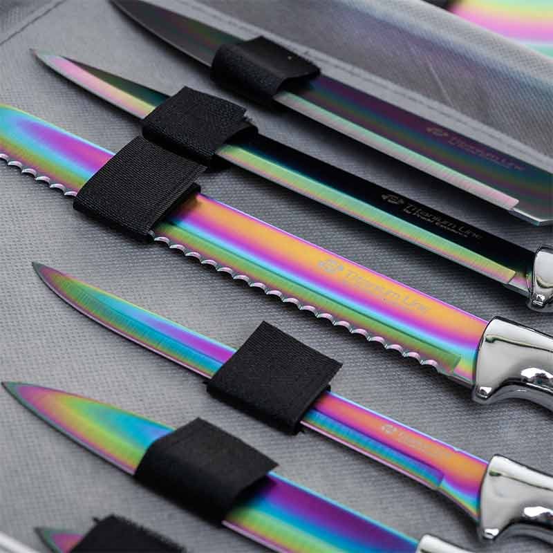 Valise 12 pièces lames revêtement Titane Pradel Excellence