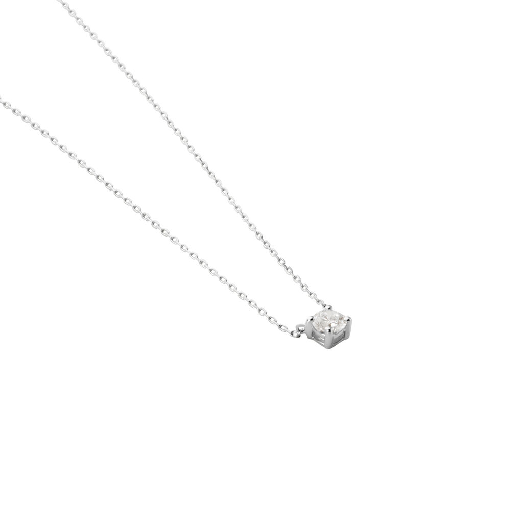 Collier Or Blanc Aphrodite Diamant