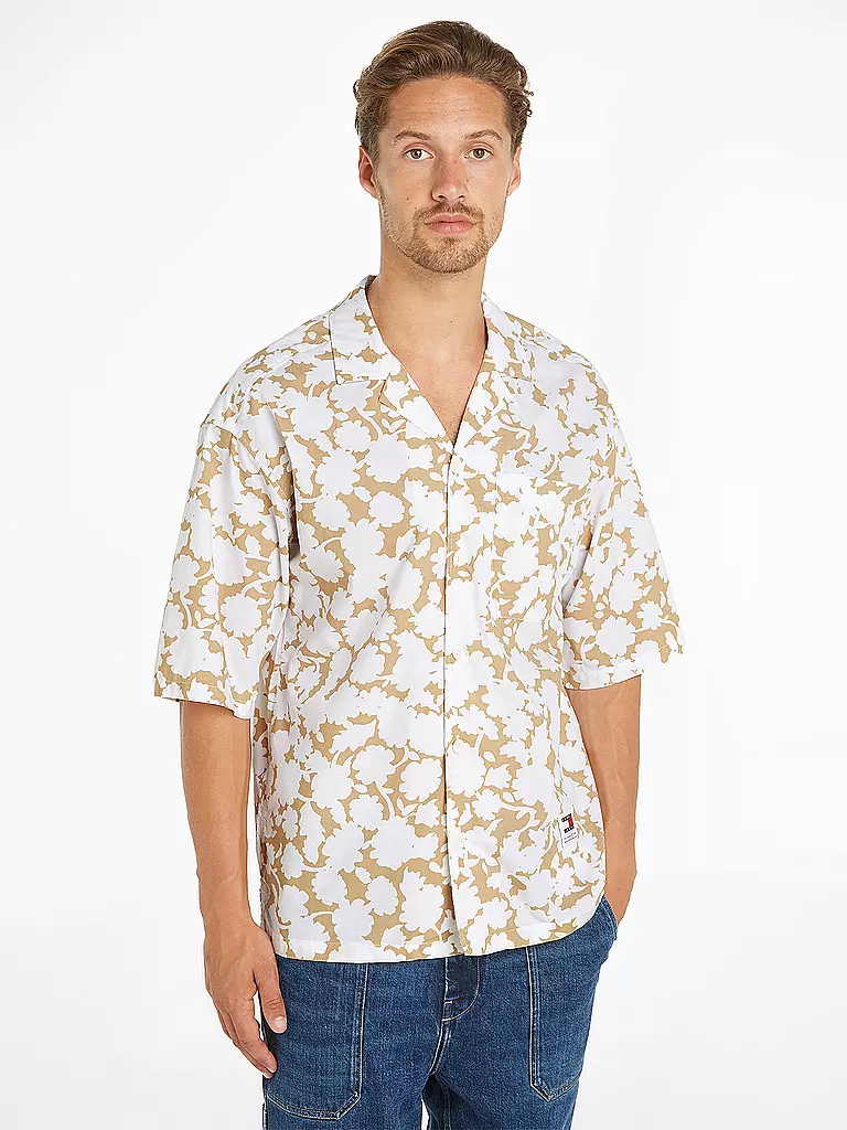 TOMMY JEANS Hemd Regular Fit  beige