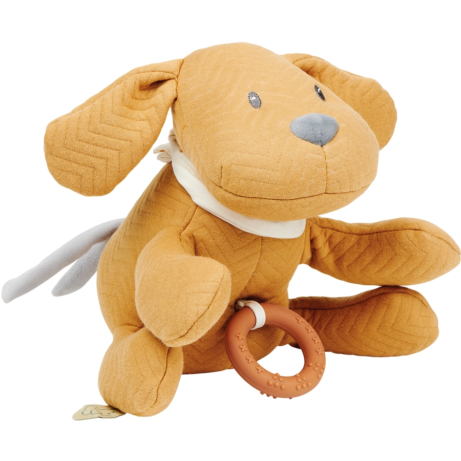 Nattou Charlie Spieluhr Hund Jacquard Karamell