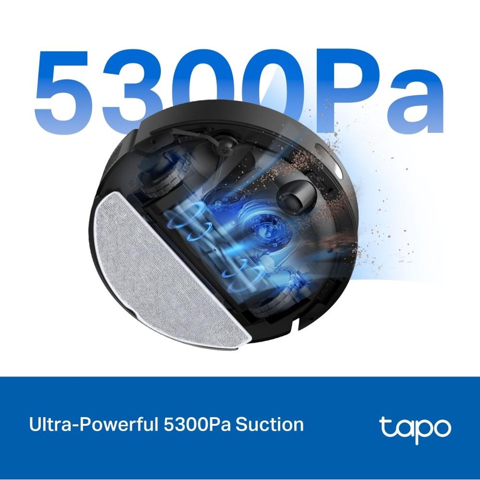 TP-Link - Tapo RV30 Max 5300Pa Hyper Suction Robot Vacuum & Mop