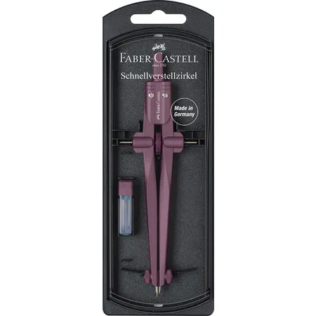 Faber-Castell Zirkel Schnellverstellzirkel Stream 2023, 1 Stück, 2-fach sortiert