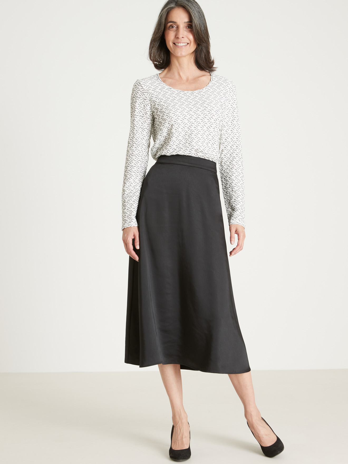 Jupe évasée chic