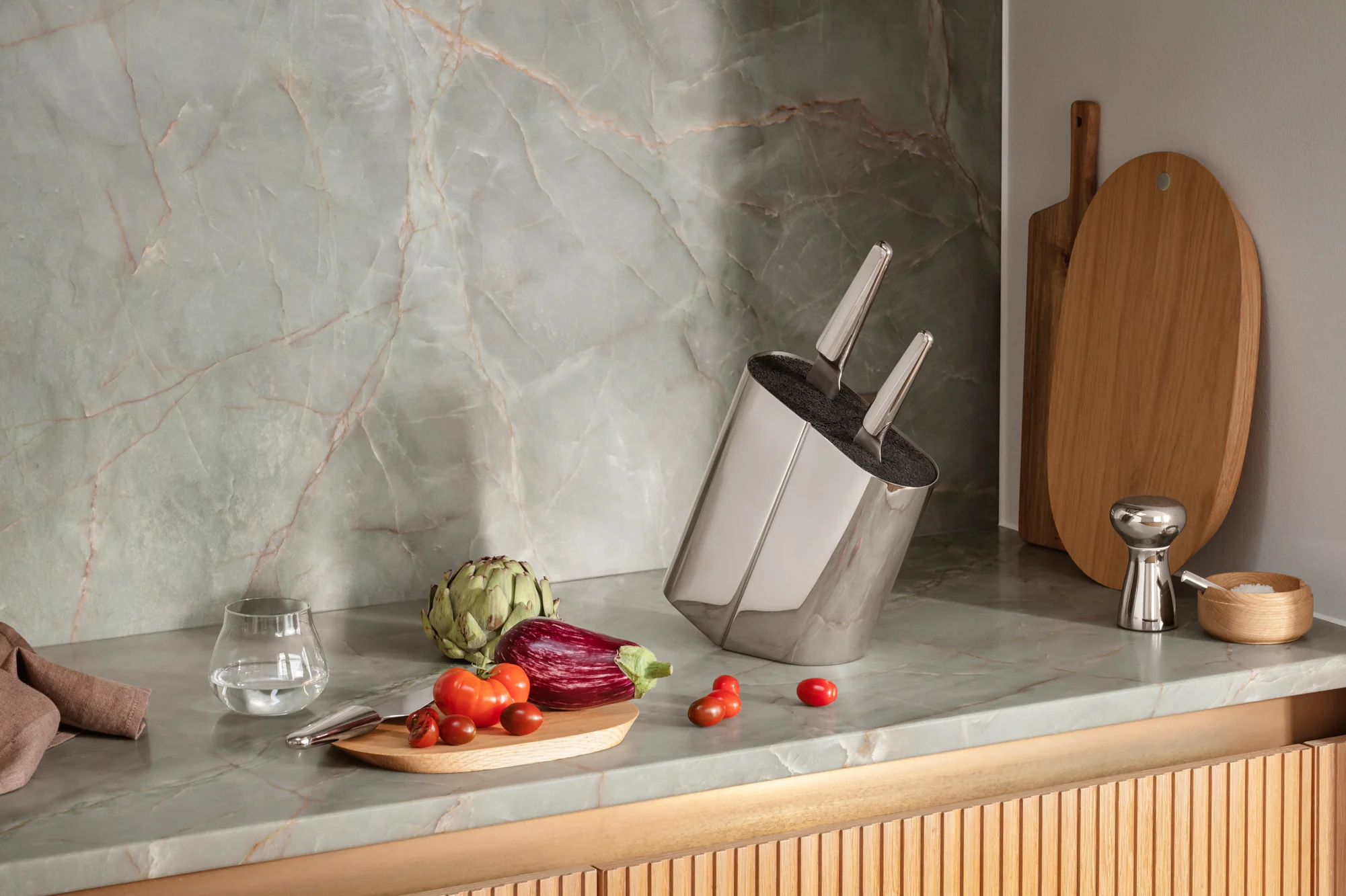 Georg Jensen  Alfredo knivblok - sølv